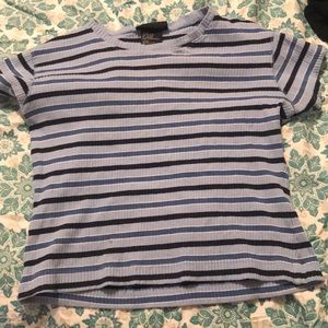 A black light blue and dark blue shirt